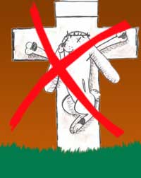 Der Osterhase ist nicht am Kreuz gestorben